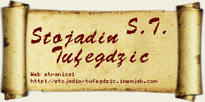 Stojadin Tufegdžić vizit kartica